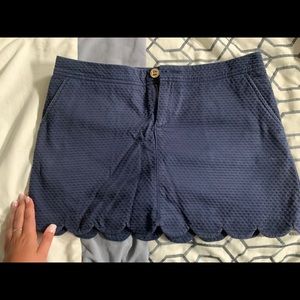 Lilly Pulitzer Navy Scallop Skirt/Skort